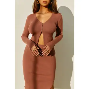 Timeless Love Long Sleeve Cardigan Top - Rose