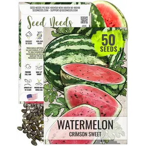 Crimson Sweet Watermelon Seeds For Planting (Citrullus lanatus)