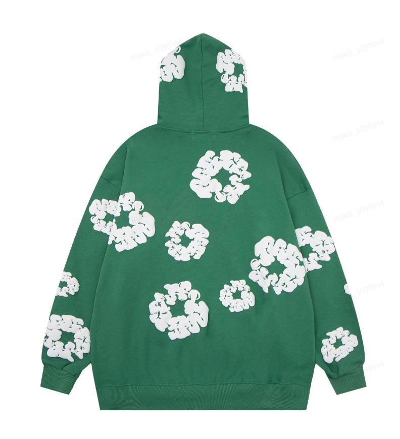 Men's and Women's Fashionable Bubble Print Hip-Hop Trendy Loose Hooded Sweatshirt