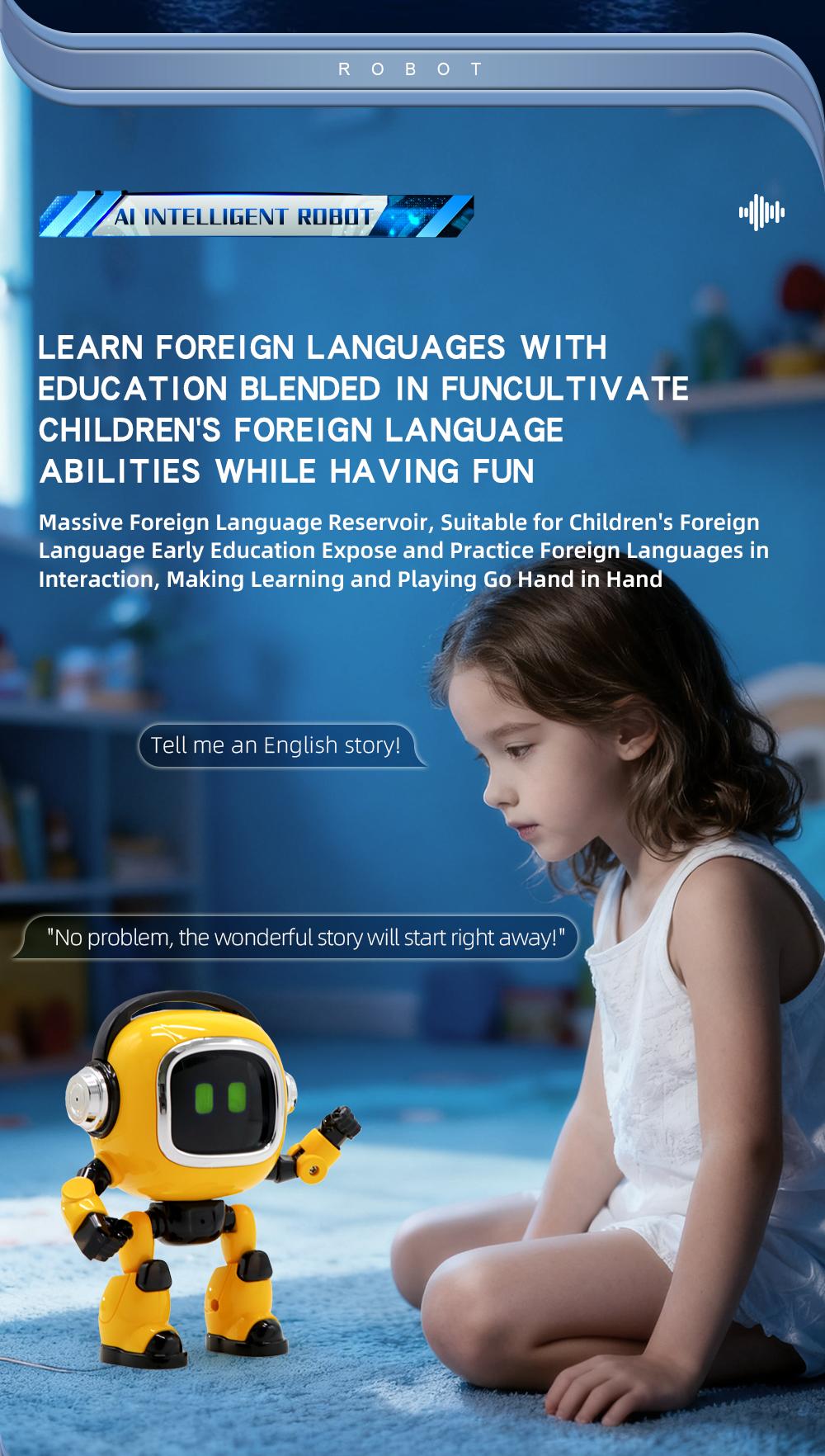 AI intelligent robot - intelligent voice companionship | A new type of children's artificial intelligence dialogue early education toy, loved by both boys and girls.