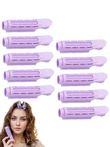 10 piece set of no heat curling iron set, high skull top fluffy curling iron clip, lazy portable curling iron suitable for all hair types of women, Hair Curling Tool