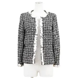 Pre-owned CHANEL Nylon Small Leather Goods Fancy Tweed Jacket