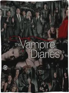The Vampire Diaries Blanket Ultra Soft Warm Flannel Throw Blankets for Couch Sofa Bed Living Room Gifts for Men Women