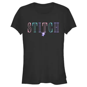 Juniors Womens Lilo & Stitch Pastel Stitch T Shirt
