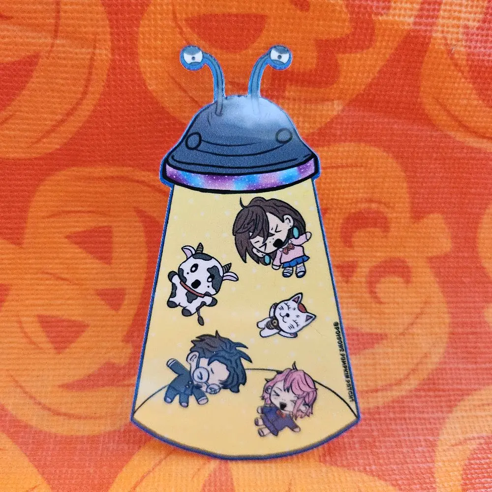 Dan Da Dan Alien Abduction Vinyl Sticker
