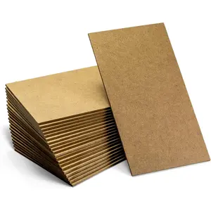 5”x9” 1/8 Inch Thick MDF Board for Crafts, Medium Density Fiberboard Hardwood Board, 20PK, Brown (83154)