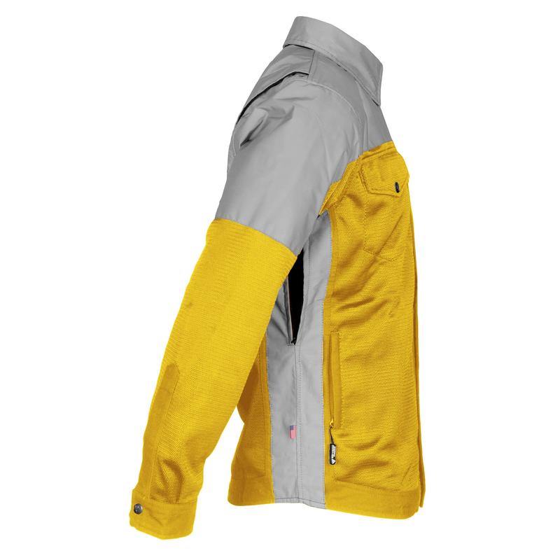 Summer Mesh Reflective Shirt Yellow Eclipse - with Pads
