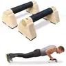 Wooden Parallettes Bars for Home Fitness, Calisthenics Equipment, Handstand Training Bar with Non-Slip Grip Design, Ideal for Strength Training and Gymnastics Practice, Push Up Handles, Strength Workout Equipment, Home Gym Gear