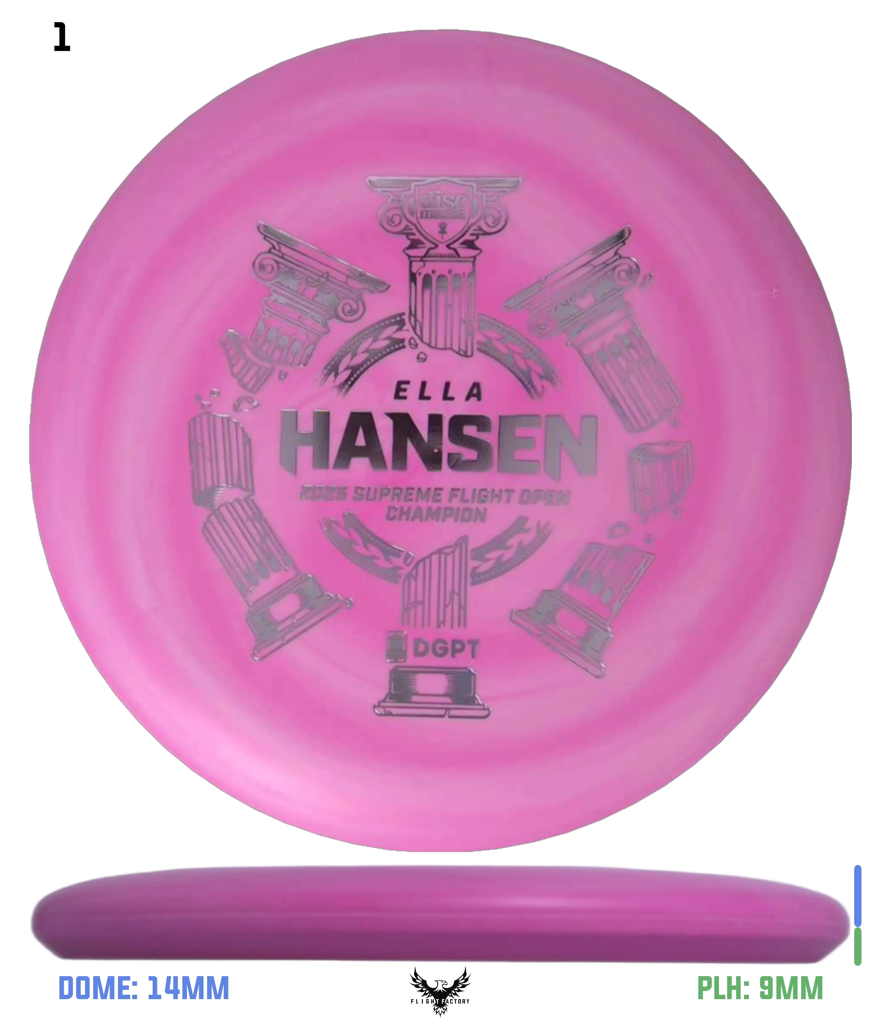Discmania (Flex 2) Swirl D-Line P2 - Ella Hansen Triumph Series