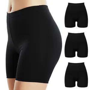 Women's Cotton Anti-Chafing Slip Shorts, 3-Pack Biker Shorts for Under Dresses (Sports & Outdoor Wear)