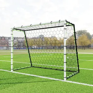 [NEW] Garvee 3-in-1 Soccer Rebounder Net 7x5 FT - Ultra-Responsive Goal & Trainer, Durable Steel Frame, High/Low Passing, Ball Control for Solo & Team Training, Indoor Outdoor