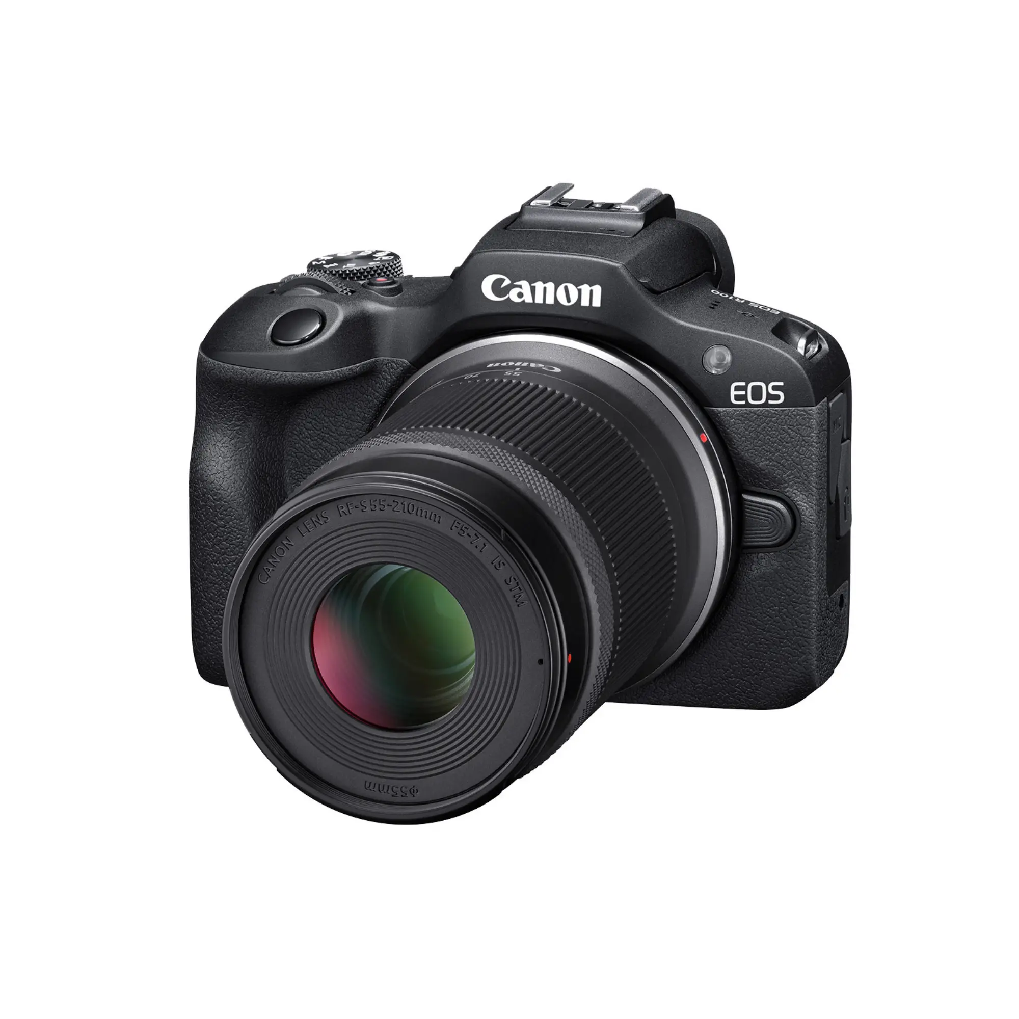 Canon EOS R100 Mirrorless Camera with 18-45mm and 55-210mm Lenses Bundle