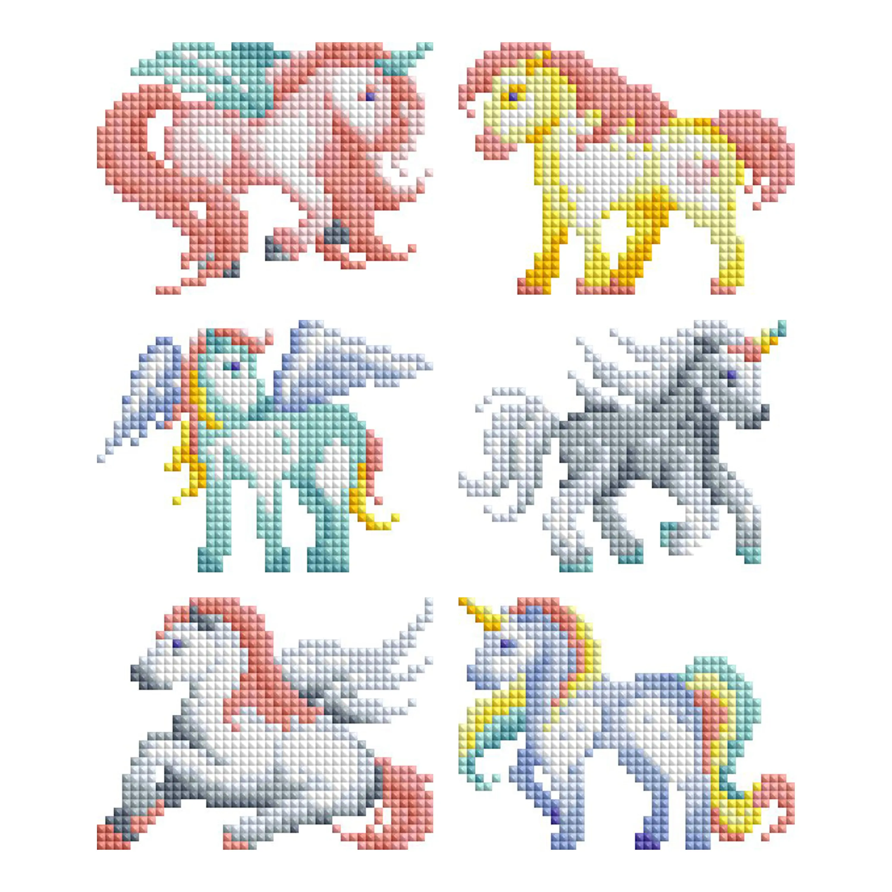 Diamond Art Club® Mini Dazzles™ - Magical Ponies Diamond Painting Kit