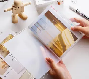 A6 Clear Storage Binder - Compact Design for Organizing Documents, Ideal for School or Office Use