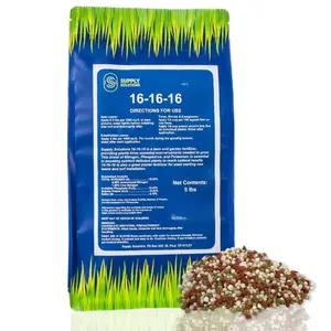 Supply Solutions 16-16-16 Complete Lawn & Garden Granular Fertilizer 5lbs - Ideal Nutrient Blend for Lush Greenery & Vibrant Blooms - Suitable for All Plants Vegetables Fruits & Berries