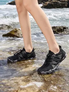 New Hiking Shoes Outdoor Climbing Five-Finger Sports Fitness Trekking Anti-Slip Beach Diving Swimming Shoes, Sporty Colorblock Design