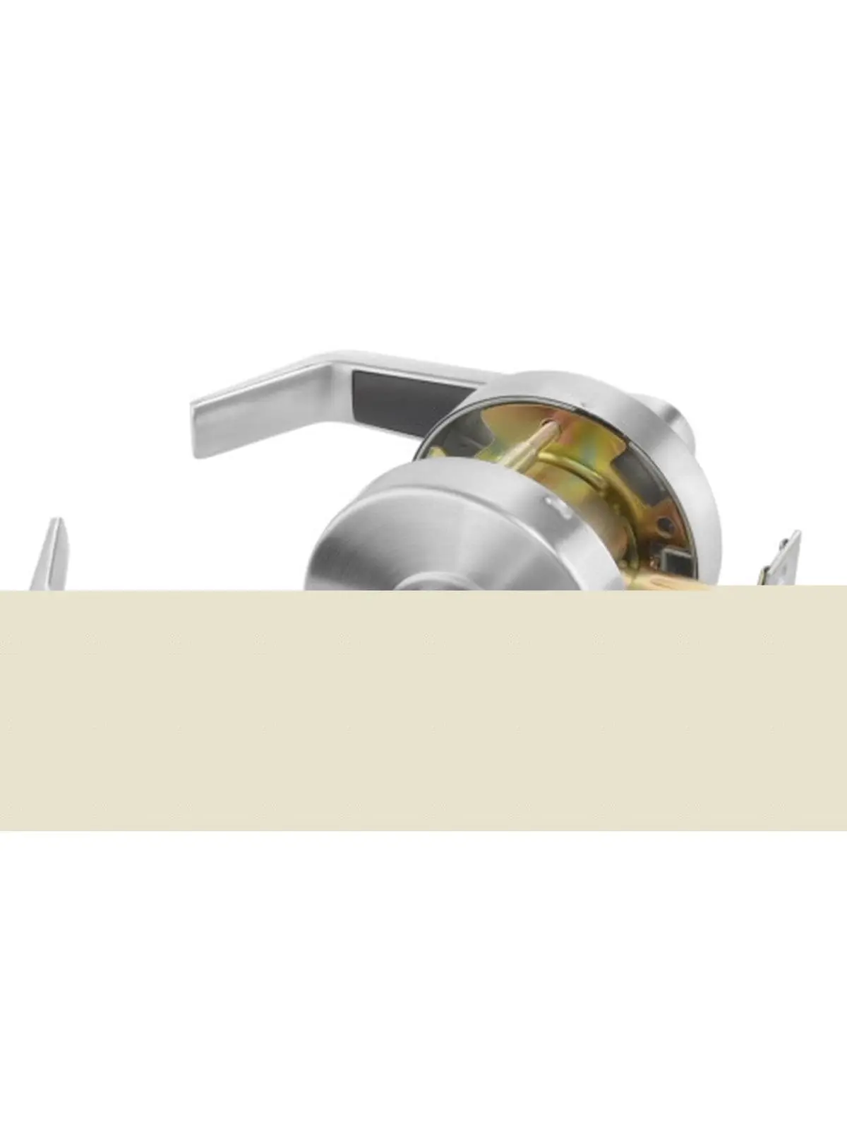 Yale AU4608LN626 Grade 2 Cylindrical Keyed Padlock - Satin Chrome Para Keyway, Commercial Classroom Augusta Lever Lock, UL Fire Rated, 2-3/4" Backset, 3 lbs