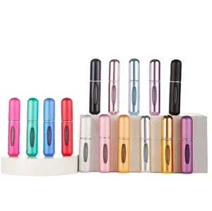 10 Pcs 5ml Portable Refillable Spray Bottles Mini Perfume Atomizer Travel Size Empty Fine Mist Sprayer for Perfume Cosmetics & DIY Leak-Proof Durable TSA Approved Compact Makeup Daily Set Lightweight