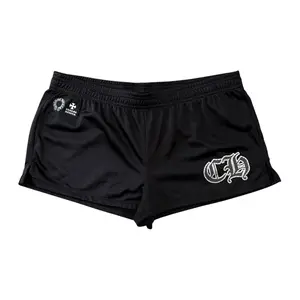Chrome Hearts Sports Mesh Varsity Shorts Black Silver (W)