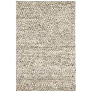 Loggia Natural Handwoven Wool Rug 10x14