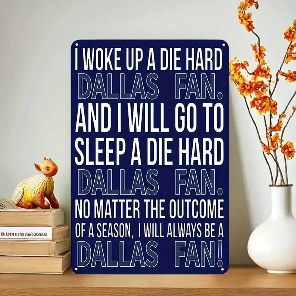 Dallas Cowboys NFL Aluminum Wall Sign Signage Vintage Retro 8x12 Inch Weatherproof Decorative Plaque for Man Cave Bar Garage Home Office Decor Home Decor Products