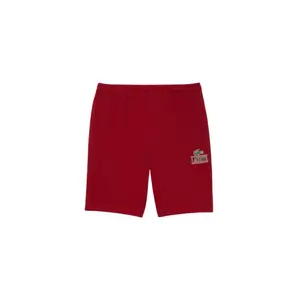 Lacoste Signature Print Shorts - Men's Cotton Crochet, Embroidered Detail, Straight Fit, Ideal for Sportswear and Casual Wear