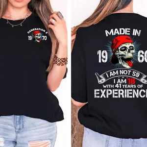Generation X Custom Year Badass Generation T-shirt, Gen X FAFOT Shirt - 100% Cotton Top Unisex Comfort Womenswear, Custom Year Of Birth Shirt