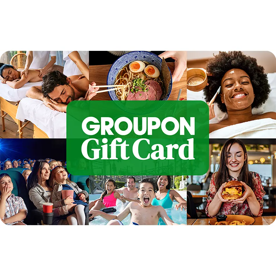 Groupon eGift Card | Local Deals, Experiences, Activities & Dining Groupon eGift Card | Local Deals, Experiences, Activities & Dining