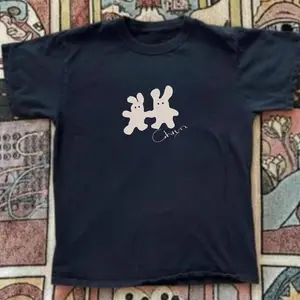 Clairo Charm Bunny Baby Tee – Aesthetic Streetwear, Y2K Inspired Top