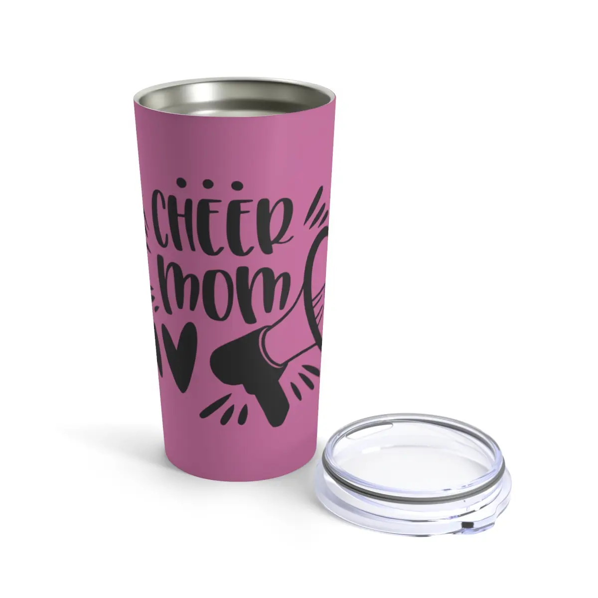 Cheer Mom Tumbler 20oz (Pink) Drinkware Flasks