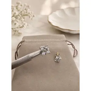 DY Inspired 4 Stone Studs Silver