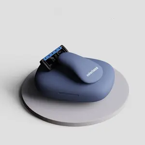 Men'S Manual Razor with Replaceable Cartridges - Sharp Blades & Soft Shave - Compact Travel-Friendly Design - Compatible with Standard Shaving Creams - Ideal for Home, Travel, and On-the-Go Grooming - Durable Construction for Smooth Shaving