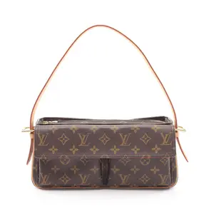 Pre-owned Louis Vuitton Canvas Shoulder Bags Vivasite MM Monogram shoulder bag
