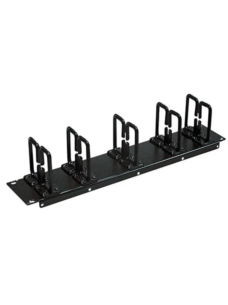 Tripp Lite TRL-SRCBLRING2U 2URM Horizontal Bar Cable Ring Rack Enclosure Cabinet - Cable Management Organizer with Flexible Rings, Stabilizing Utility, Included Mounts, Standard Fit