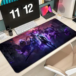 Anime Solo Leveling Mouse Pad Design XXL 1000×500mm 900×400mm 800×400mm 600x300mm Large Gaming Mouse Pad - Extended, Thick, Non-Slip Rubber Base Desk Mat with Precision Stitched Edges - Washable Large Desk Pad Anime Mousepad
