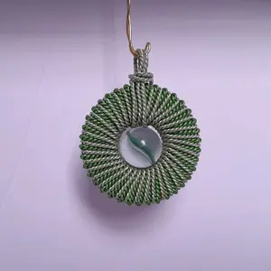 Magic Marble Medallion*Lucky Charm*Wire Wrap Jewelry *Pendant