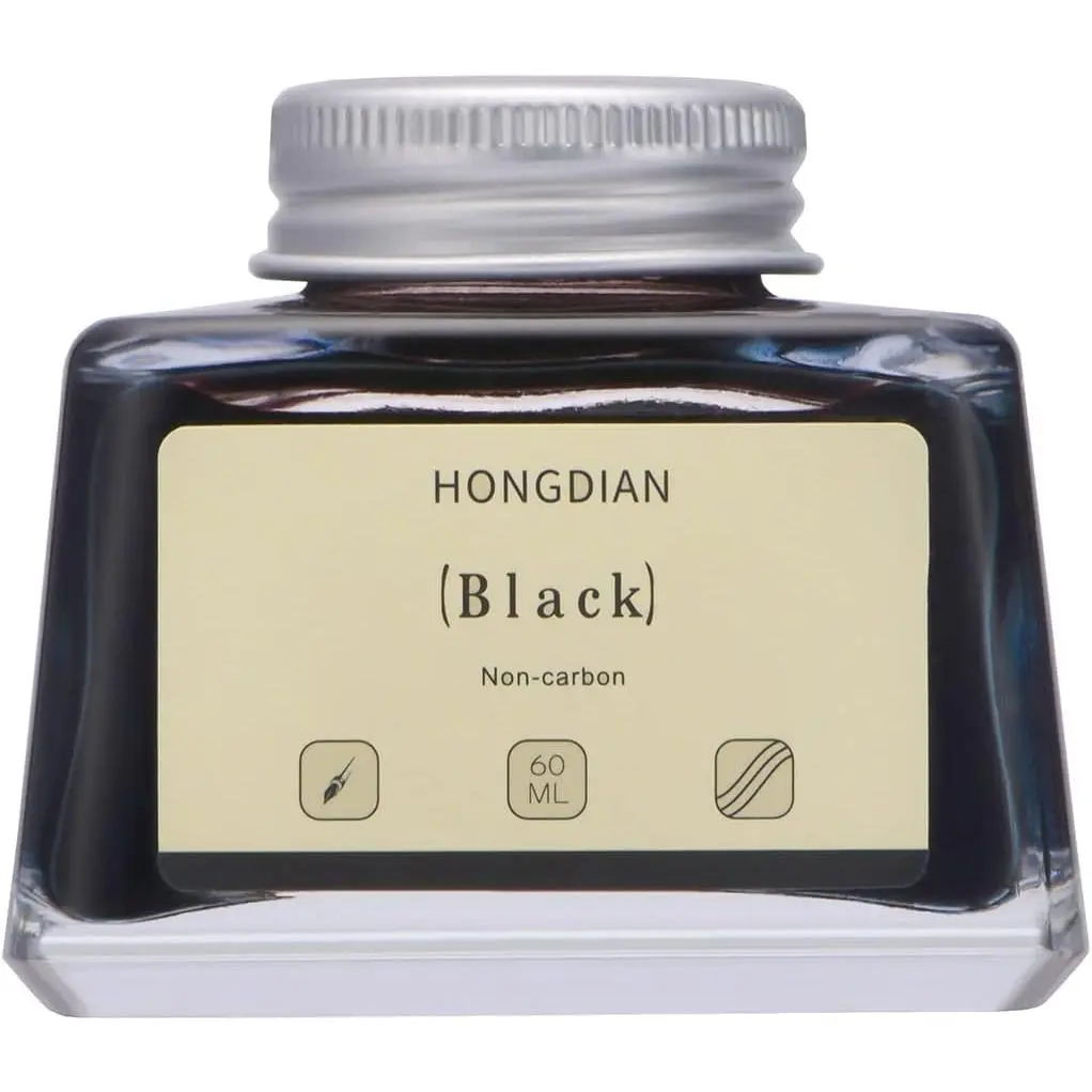 Hongdian Fountain Pen Bottled Ink Black, 60ml Fountain Pen Bottled Ink, Non Carbon Hongdian Fountain Pen Bottled Ink Black, 60ml Fountain Pen Bottled Ink, Non Carbon