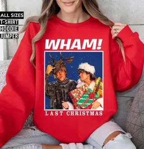 Wham Last Christmas Shirt, 80s Retro Xmas Tee, Funny Holiday Music Sweatshirt, Vintage George Michael Christmas Jumper