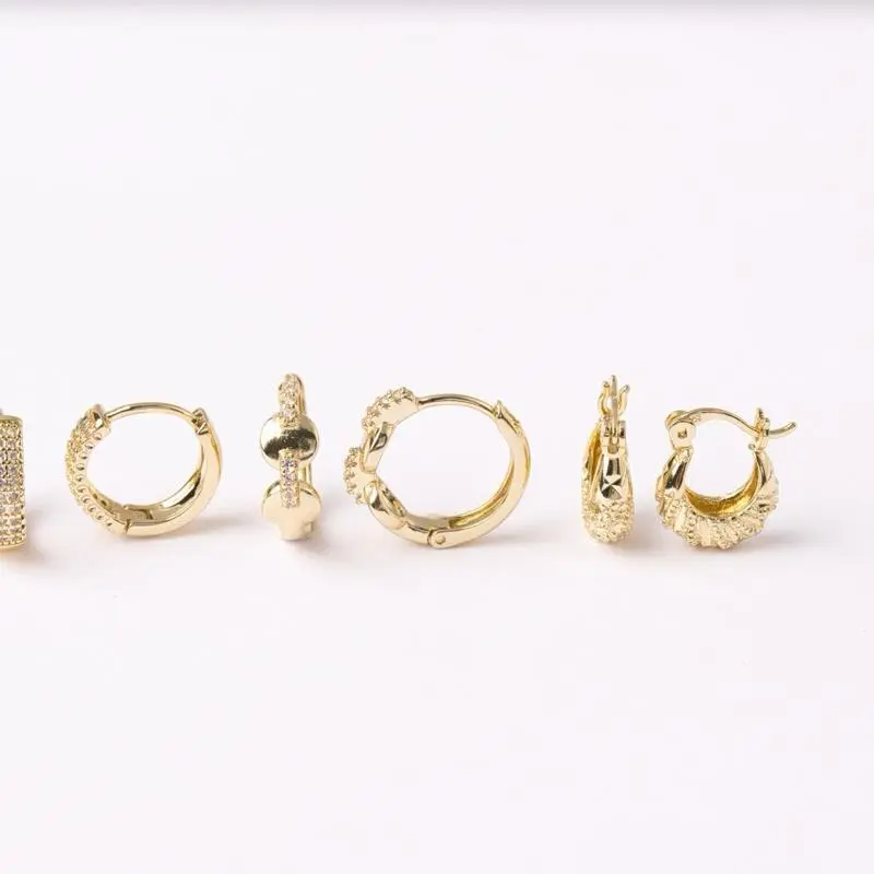 14K Gold Plated 15mm Earrings Collection