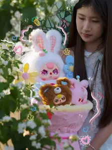 （03）BABYTHREE-Valentine's Day Cute Flower Bouquet Blind Box Soft Plush Collectibles