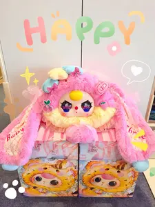 US  Baby Three-Fairy Tale Big-Head Bag 800% series Mystery Boxes Bag Pendant Bunny Plush Dolls Soft Collectibles Hidden Style 1/18+ Surprise Styles1/18