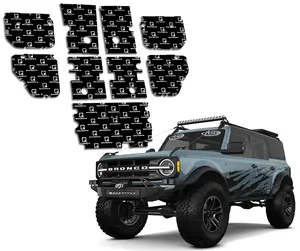 SoundSkins | 2021+ Bronco Compatible Sound Deadening Vehicle Specific Kit | SSK-BRONCO | 3 Layers (Acoustic Foam, Foil, Rubber Butyl), 60 sq ft