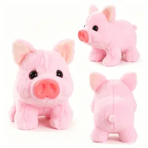 Walking Oinking Pig Toy | Wags Tail & Wiggles Nose | Interactive Electronic Pet