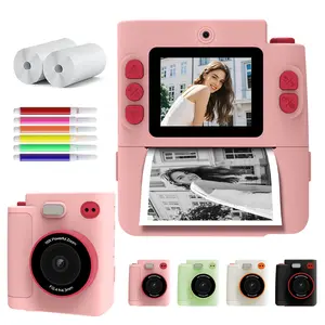 Kids Instant Camera, Portable High-Definition 48mp Dual Cameras, 1080P Video Function, 32GB Storage Card, Perfect Gift for Ages 3-12