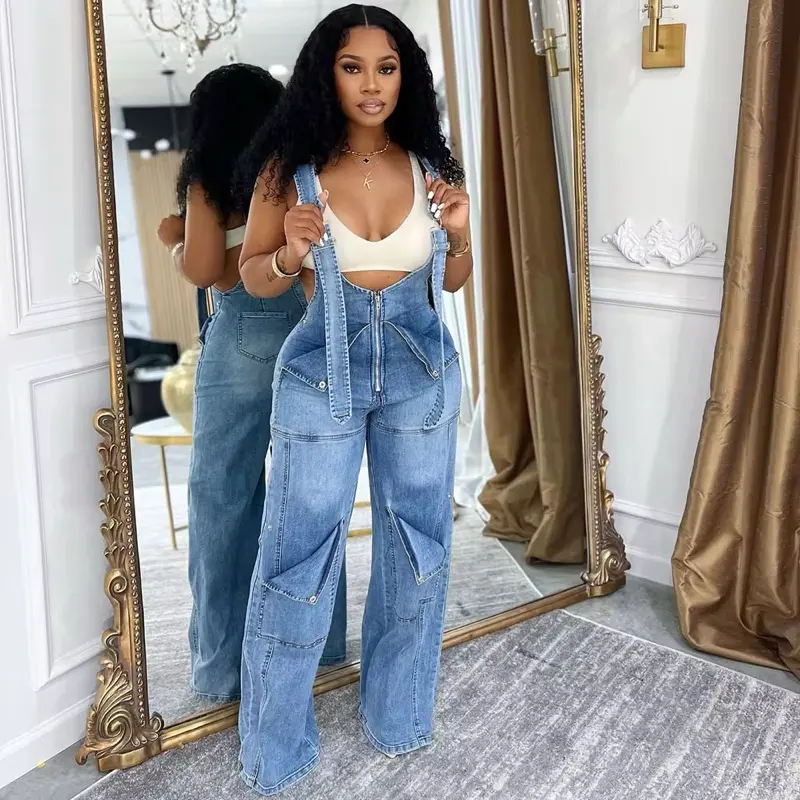 Women's Signature Style Jumpsuit, Womenswear Overalls for Casual Daily Wear