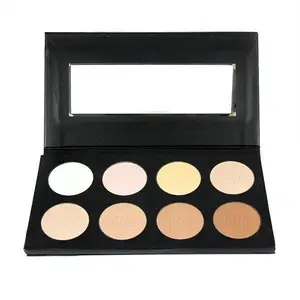 Ben Nye MediaPRO Poudre Palette - 8 Color, Refillable Powder Makeup Compact Banana Caramel