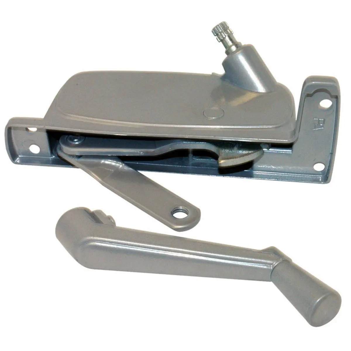 212 MAIN Silver Aluminium Right Awning Window Operator (Model 5496088) - 0.8 lbs, 2.5 in, Zinc Die Cast Handle, Pan-American Fit, High Quality Material, Lasts Longer Sailing Window Opener, Windows