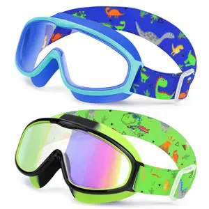 [Spring Shine]Vvinca Kids pool accessories-Goggles with Comfort Fabric Strap, Kids Swim Goggles Wide View Anti-Fog/UV No Leaking Swimming Goggles for 3-12 swimming goggles #TikTokShopBlackFriday