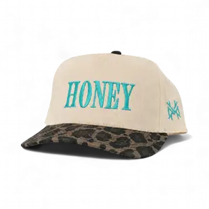 Honey MadHatter's Embroidered Snapback Adjustable (Up To A Size 8 Head) Premium Trucker Hat Honey MadHatter's Embroidered Snapback Adjustable (Up To A Size 8 Head) Premium Trucker Hat