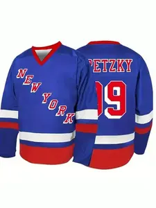 No. 99 New York Rangers blue ice hockey training jersey | Quick-drying and breathable jersey | Men's and women's identical sports T-shirt, fan version training jersey Athletic Apparel